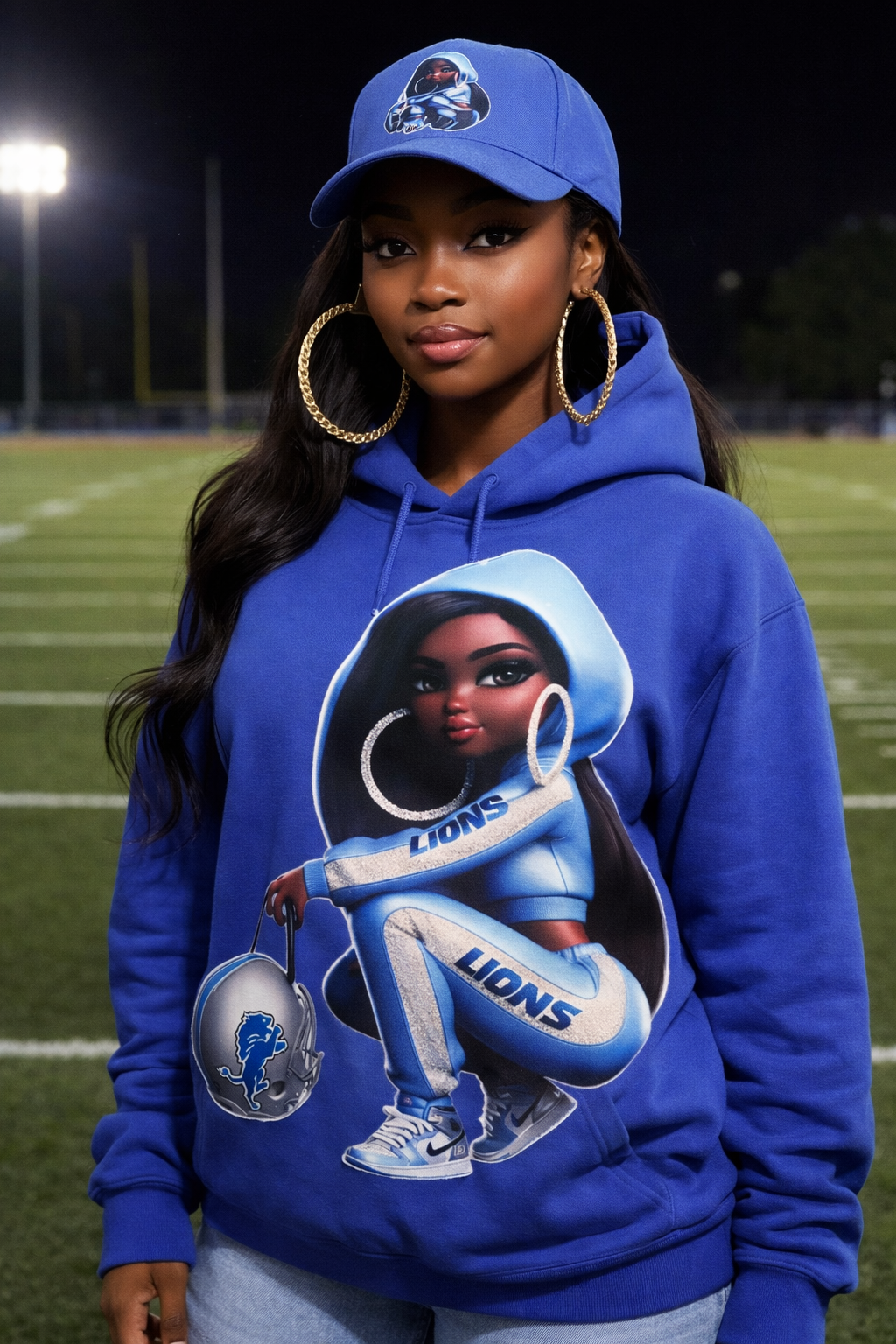 Sassy Detroit Lions Hoodie