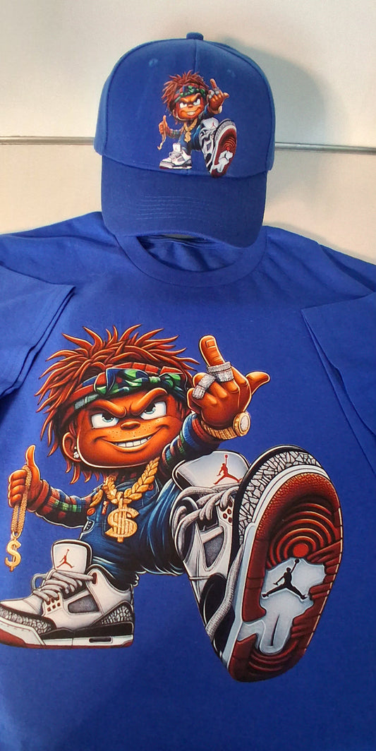 Men Love Chucky Royal Blue Short Sleeve Tee