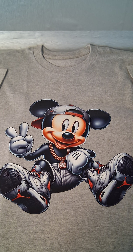 Men Light Grey Mickey