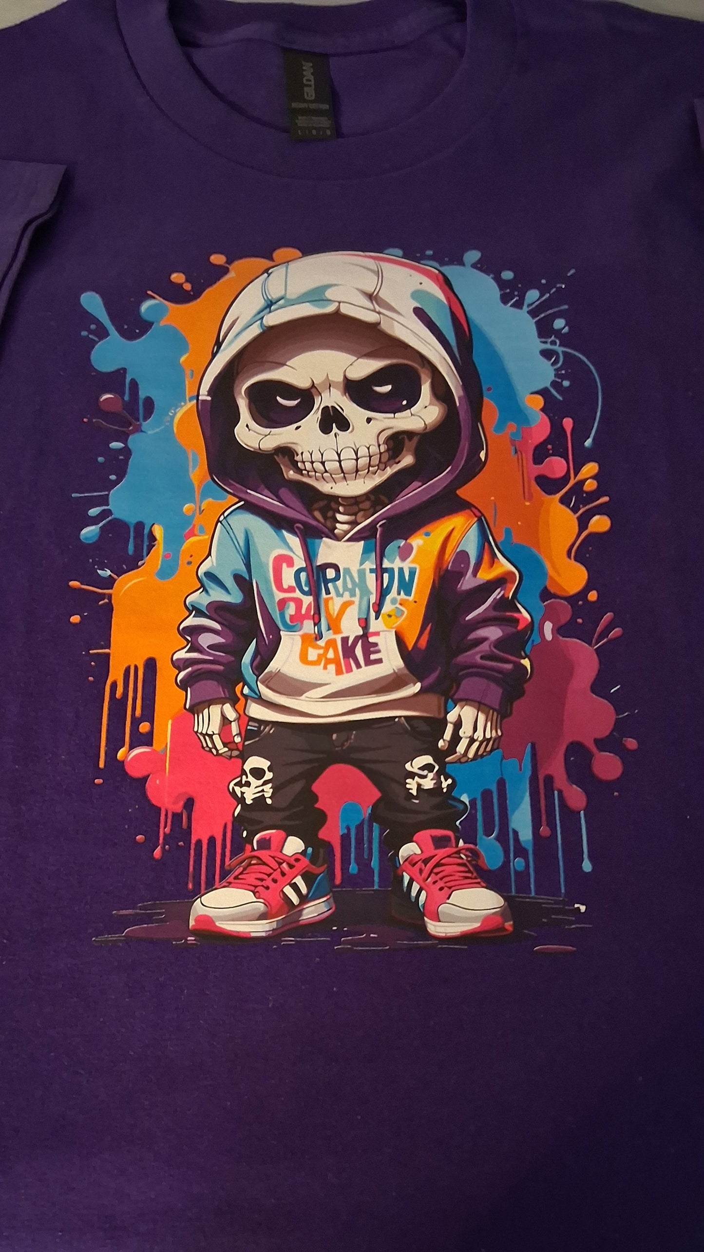 Unisex graphic skeleton