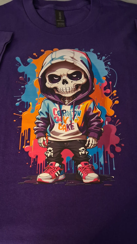 Unisex graphic skeleton