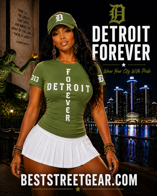 Olive Detroit Tee