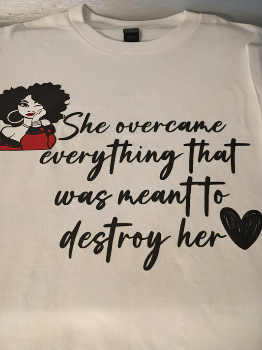 She overcame