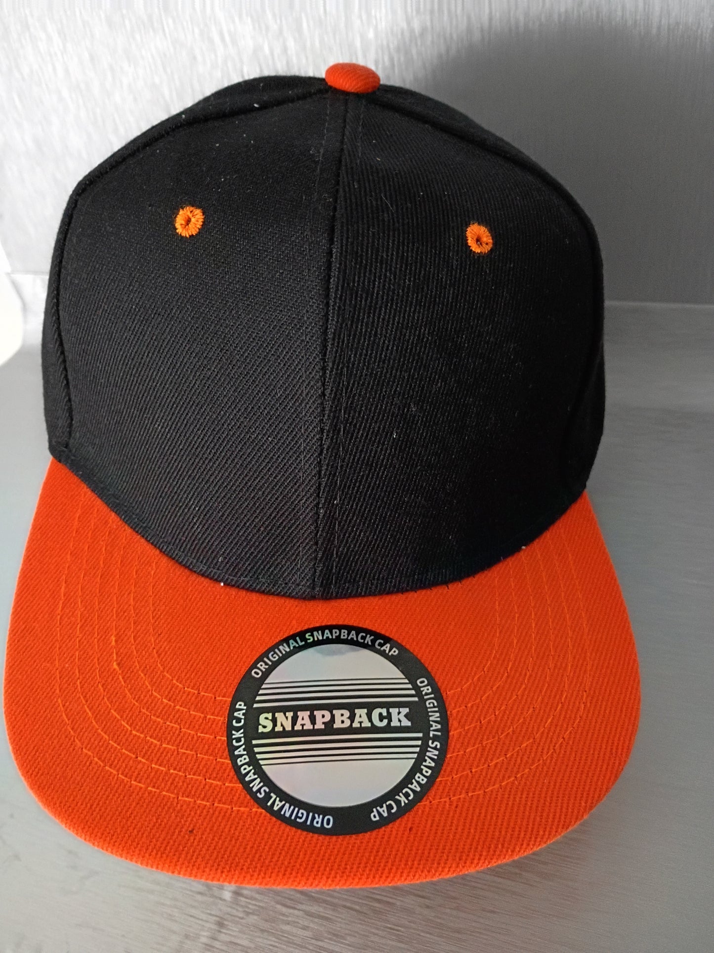 Black and Orange Snapback